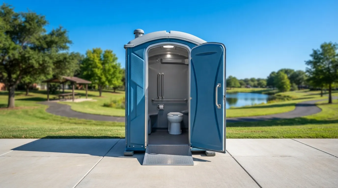 ADA accessible porta potty from our Diamond Bar fleet
